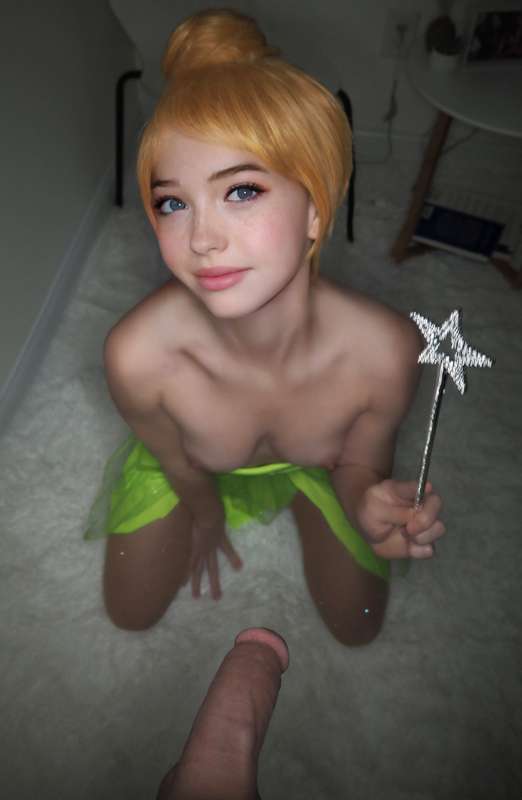 oh my peter pan, u look happy to see me on my knees.