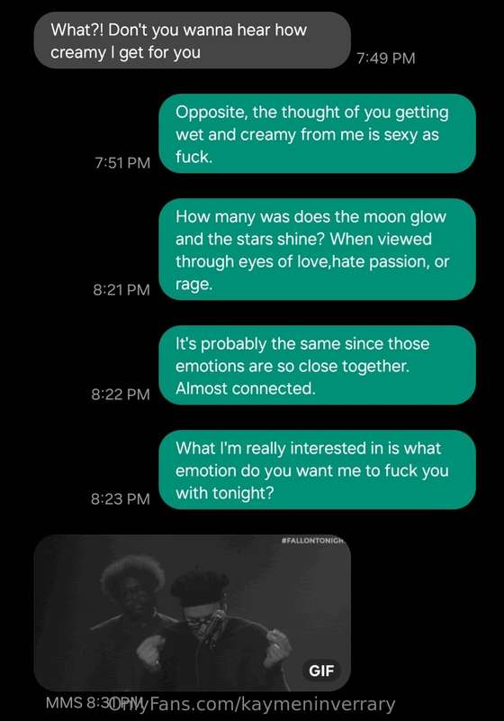 Would you let me talk to you like this?