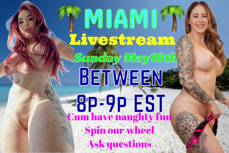 🌴 GG LIVE TONIGHT feat @bigbootyandbeast10 😍 May 18th at 5PM..