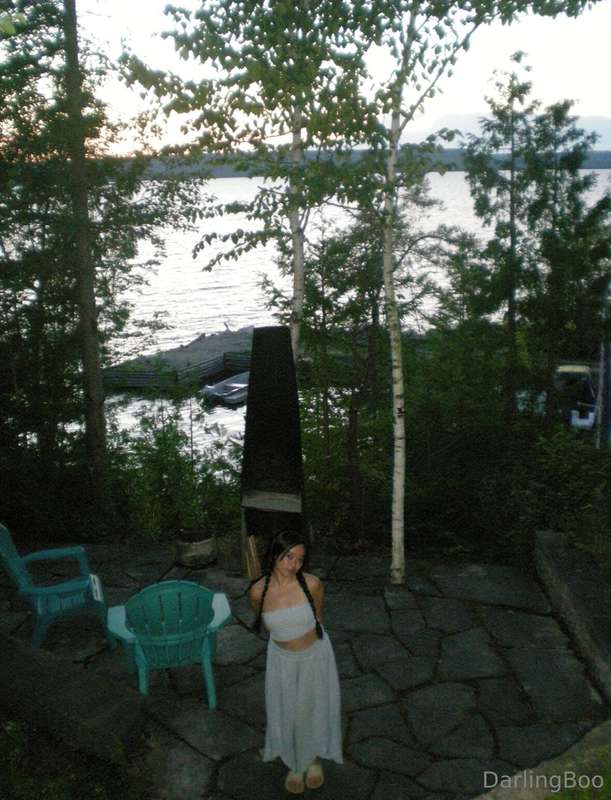 Went to my friend’s cabin, and just had to go in the private.. 10