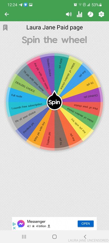 Hey boo! Come spin the wheel ! $5. A spin. I will screen rec..