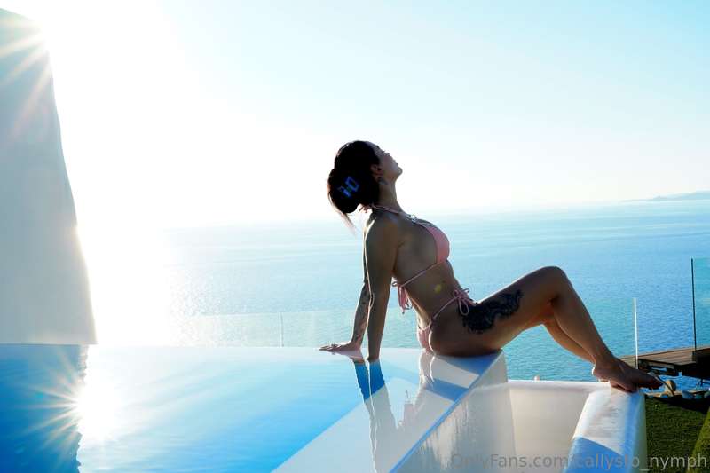 There’s something so serene about lounging by the pool, soak..