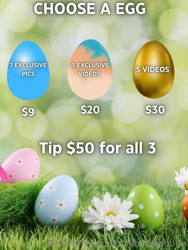 Since it's Easter...here's my surprise 🐰 tip me any amount f..