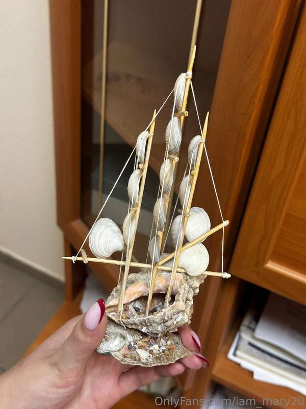 Today I finished my little project - I made a ship out of se..