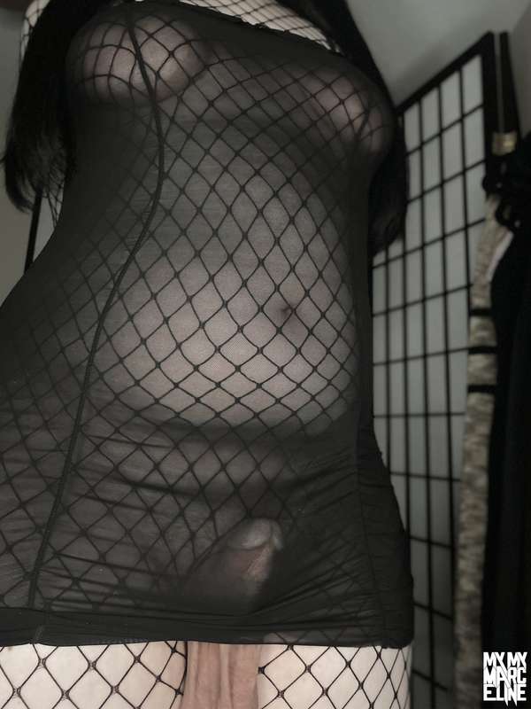 ⛓️🖤[Fishnet Sheer Dress Pics]🖤⛓️I hope you have a good weeke.. 3
