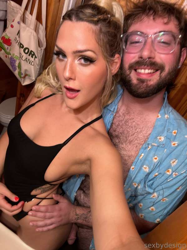 bts from the cabin trip! we’re home now, I’m going live on @..