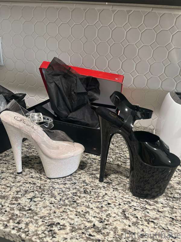 My shoes came in! Just waiting on the pole! So excited to do..
