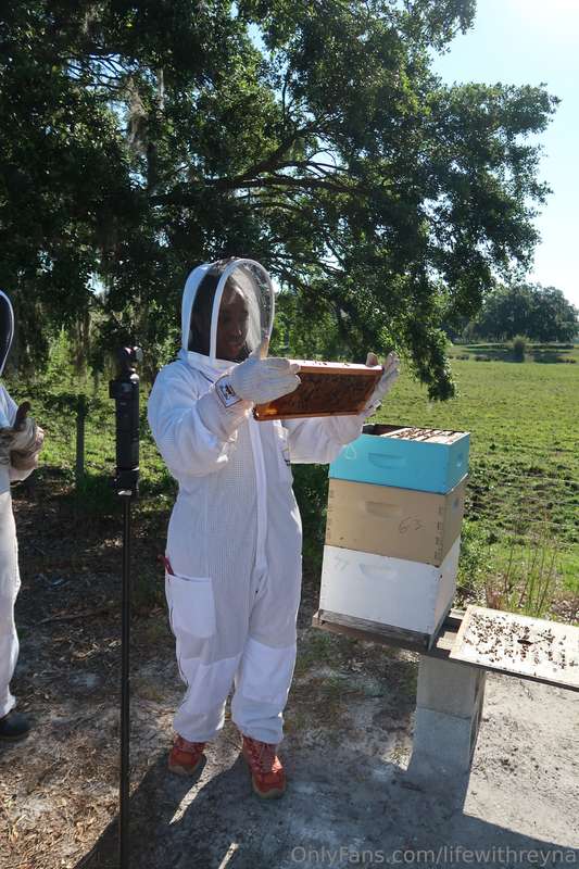 Went Bee keeping this past weekend 😫🐝😳 can’t wait to show yo.. 3