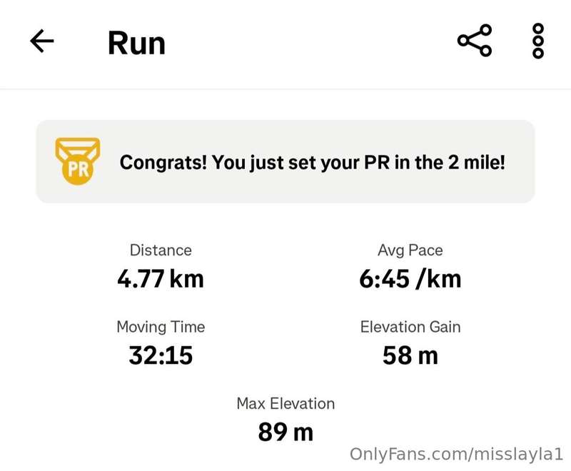 My 1st run done! 