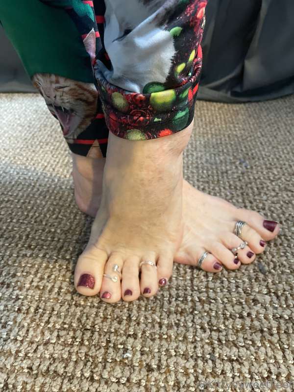 Soft, creamy white skin and perfectly pedicured toes adorned.. 1