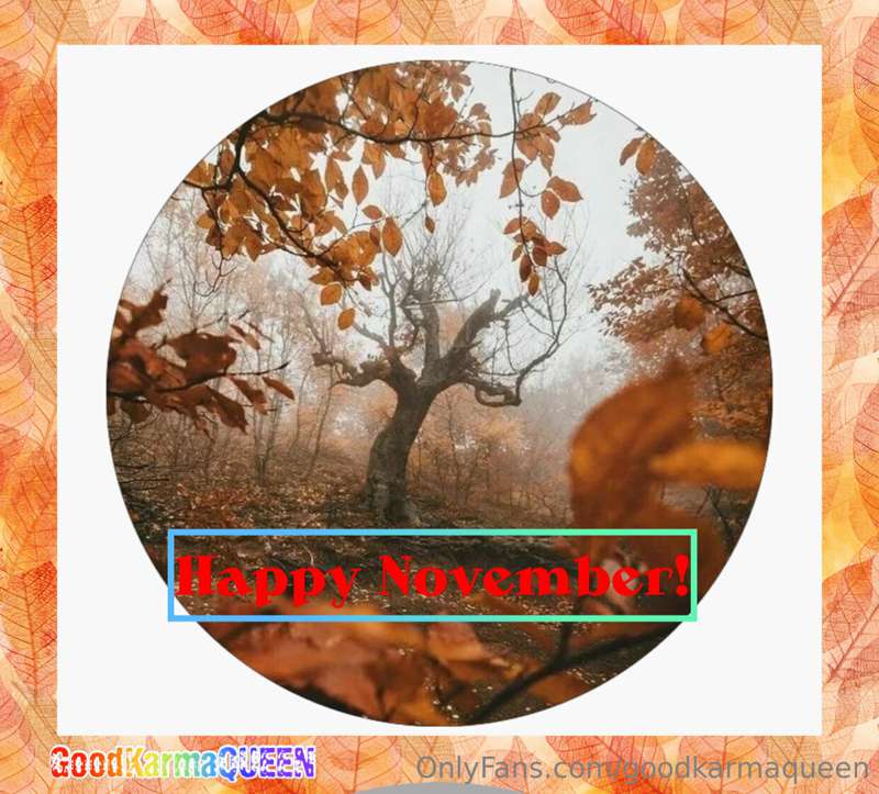 🦄HAPPY NOVEMBER BEAUTIFUL PEOPLE ‼️

Let's focus on having a..