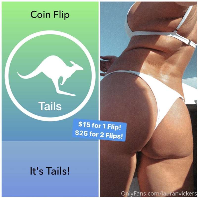 FLIP A COIN! 🤞🏼 Playing NOW! Tip $15 for 1 flip or $25 for 2..