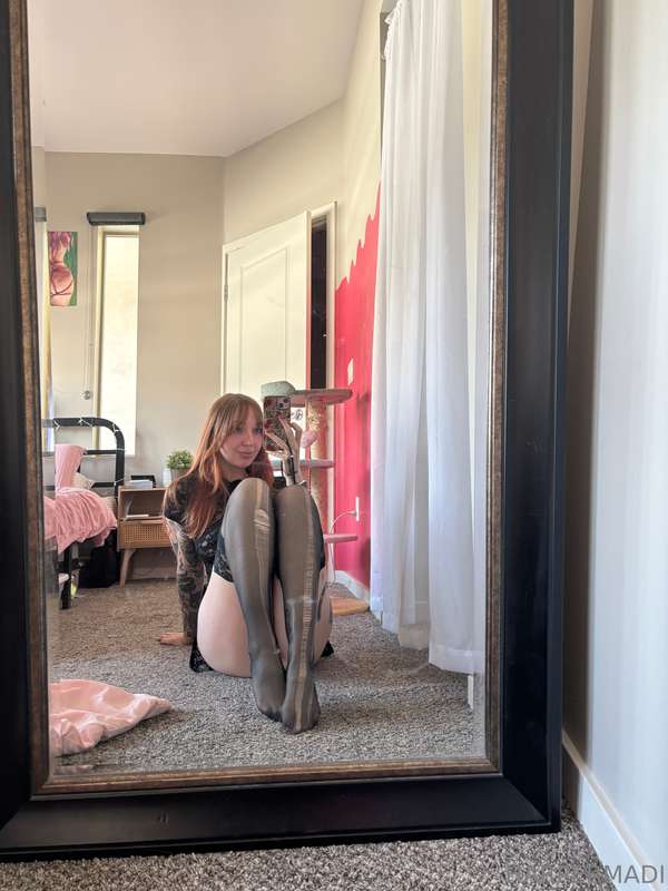 luv showing off my thigh highs ;)  7
