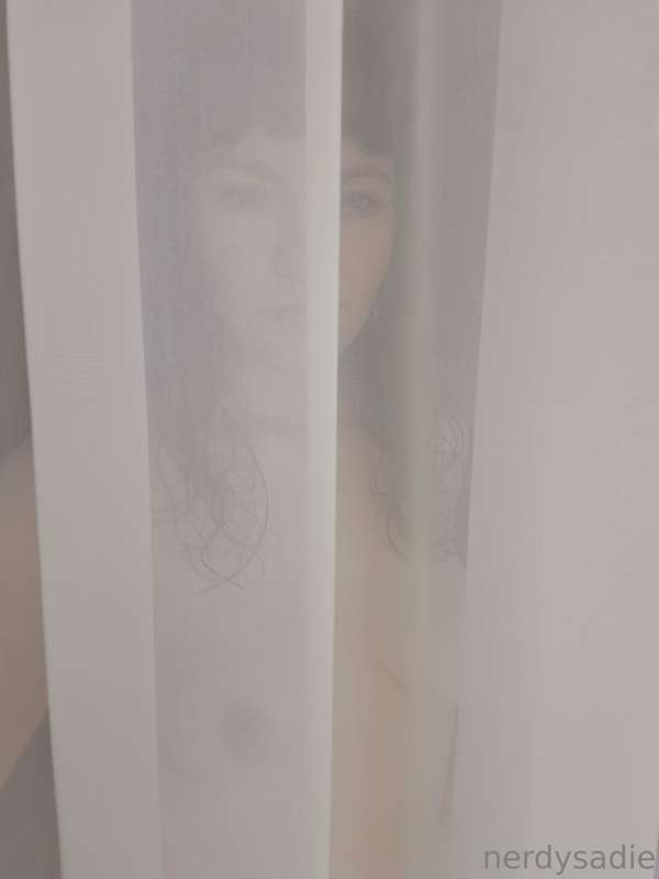 The sheer curtains here are pretty! I tried to do something .. 2