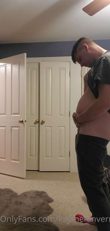 This food baby gonna be a soccer player!