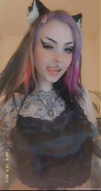 I wanna be your cute little kitty gf 💕💓 5