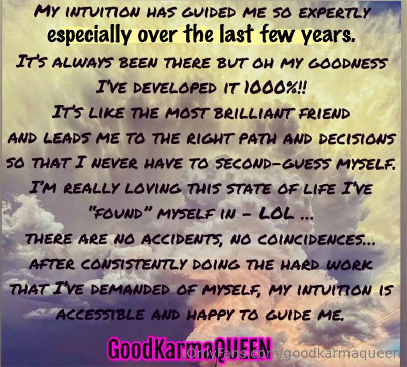 Are you tuned in to your intuition?

If so, do you trust in ..