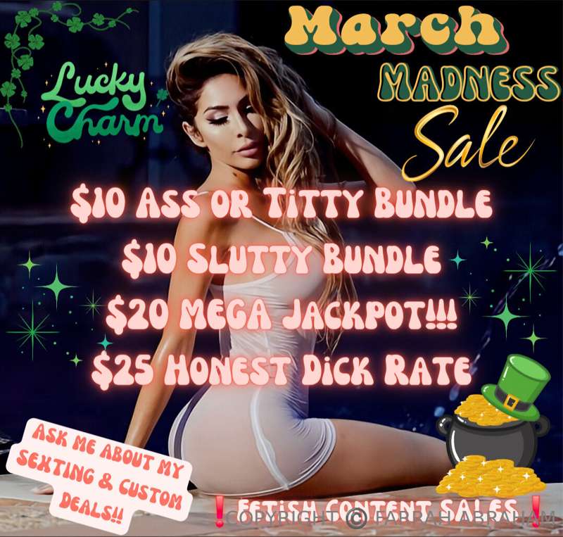 Don’t forget about my naughty March Madness Salleeee 
