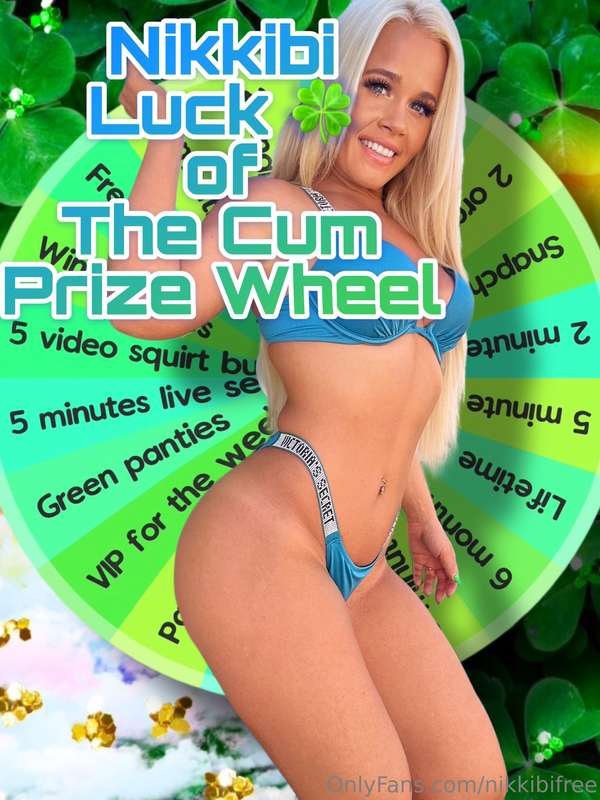 ***Nikkibi Luck 🍀 of the Cum Prize Wheel***
If you’re ready ..
