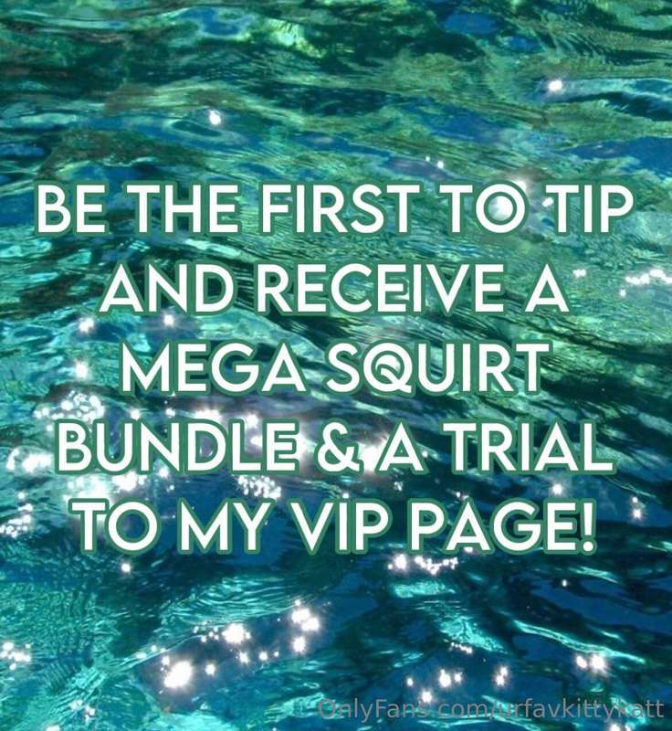 10 SQUIRT VIDEOS 💦 FOR THE FIRST FAN TO TIP $10 WHO LOVEEES ..
