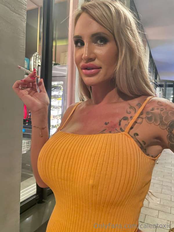 Today very private, smoking in a summer dress, of course lik.. 3