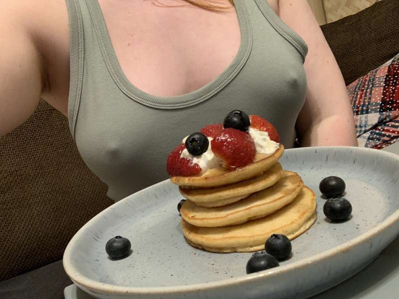 I had pancakes for dinner 😆