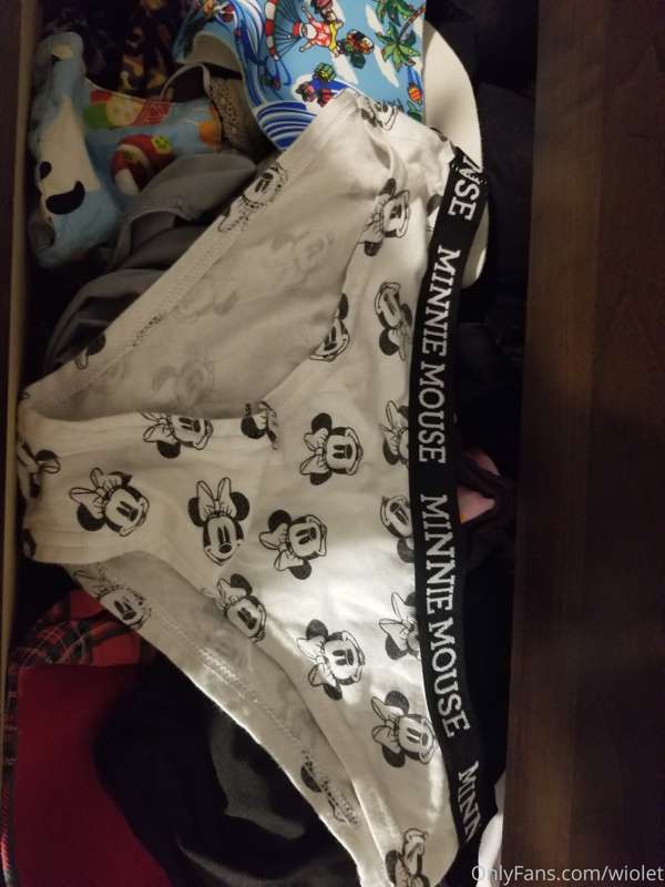 My comfy panties. These collect my discharge really nice! Po..
