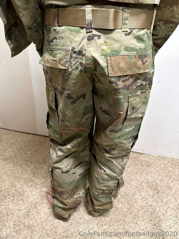 The private doing a little stripping down to his military br.. 11