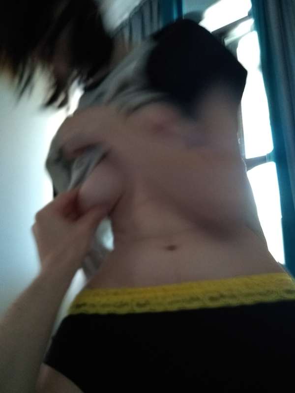 enjoy some candid photos of me wearing an anime t-shirt xD 3