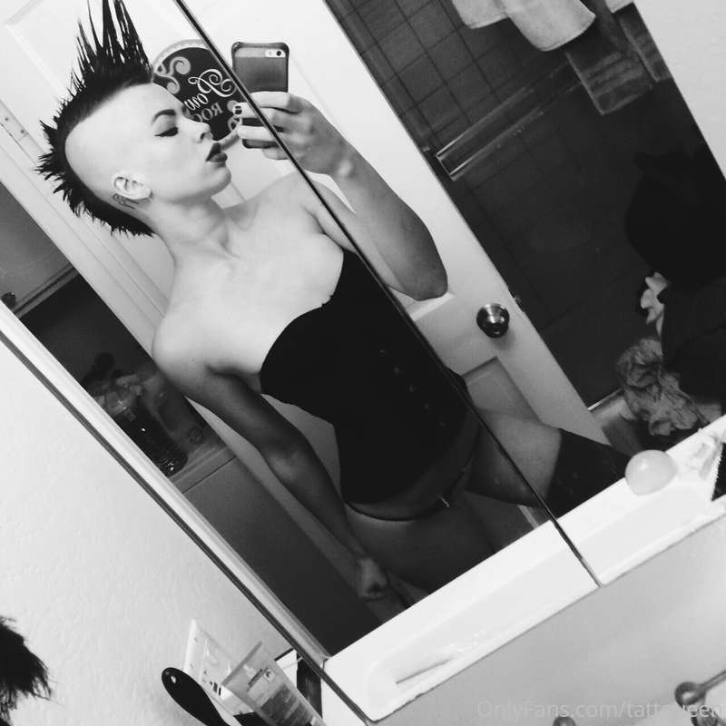 the worst mohawk ever hahaha, but i still look bad ass ;)