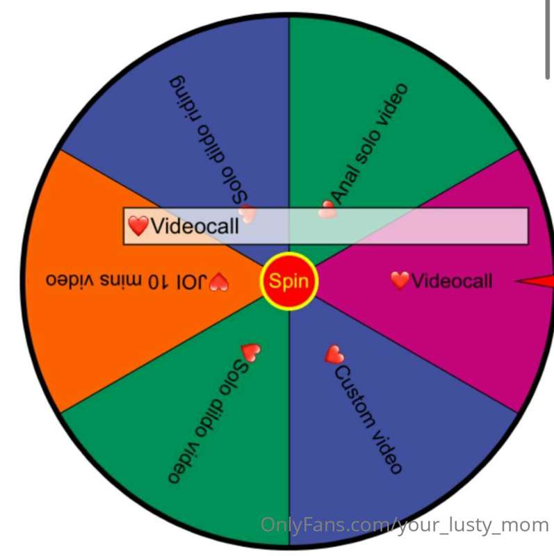 🔞😈Mommy do hottest gift for you🔞😈  🤤SPIN THE WHEEL OF LUCK A..