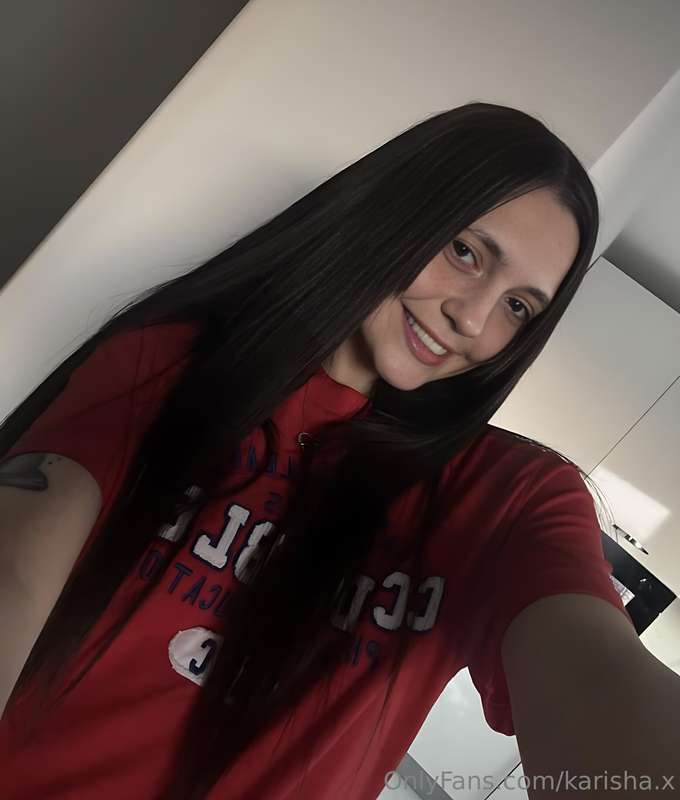 Wearing just a t-shirt today… but guess what’s underneath? 😉..