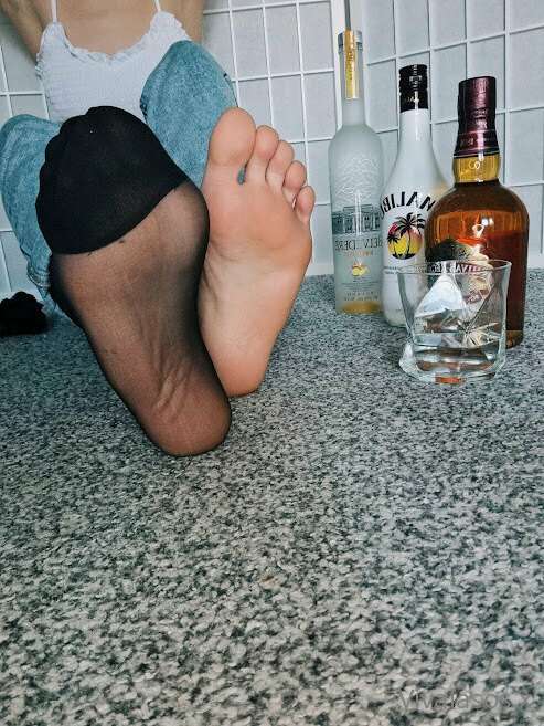 you + me + my feet + alcohol = A party for your dick! 

I've.. 4