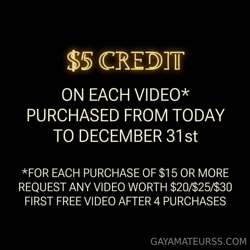 For every video you purchase on our page (worth $15 or more)..