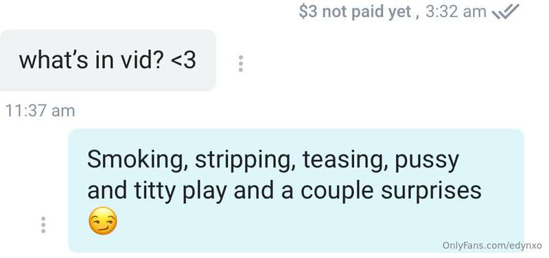 I’m so glad everyone is loving the 3$ 11 minute video I sent..