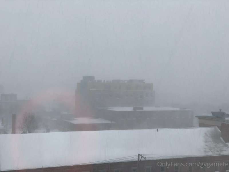 It was a blizzard yesterday!