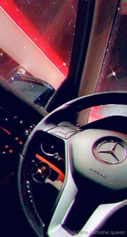How ironic, Mercedes is in a Mercedes! 😍 Who else wants to g.. 2