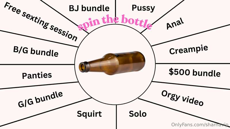 🍾Spin the bottle🍾 PLAY BIG WIN BIG!  Tip any amount and win ..