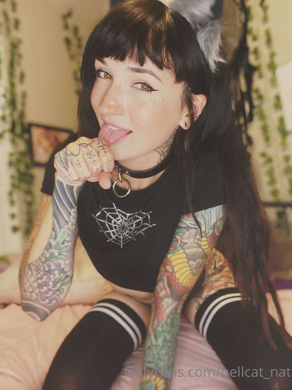 🖤 Emo Cat Girl Noodz 🐈‍⬛ which pic is your favorite? hope yo.. 7