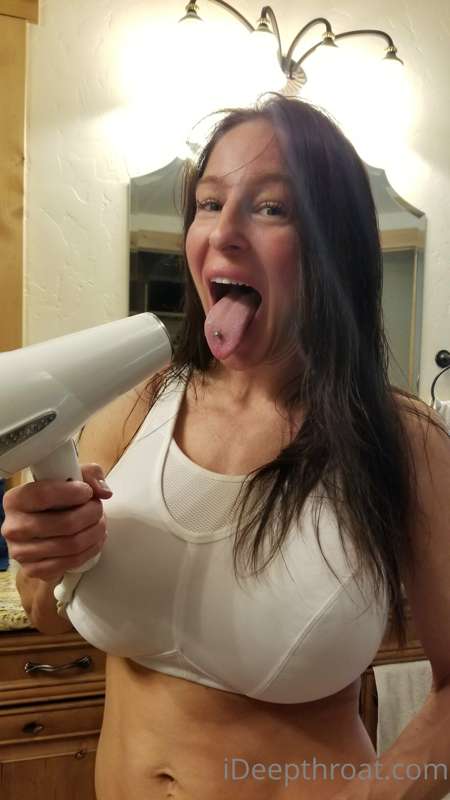 I'm "blow drying" my hair this morning getting ready to try ..