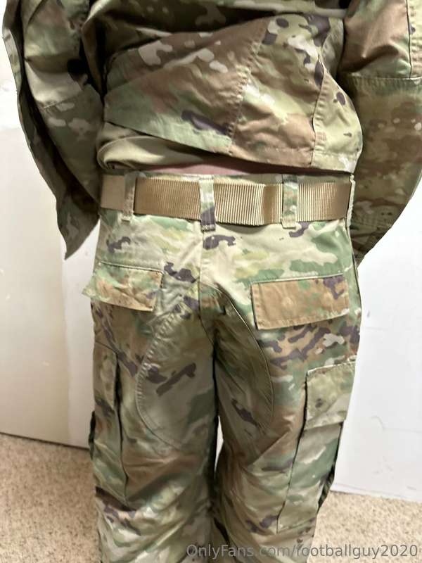 The private doing a little stripping down to his military br.. 10