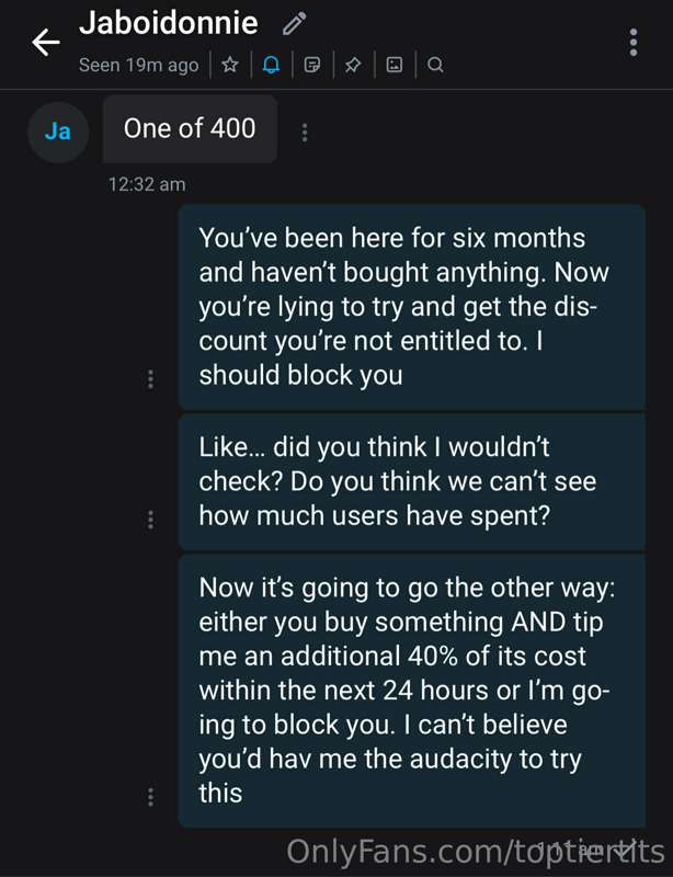 Don’t be like this guy.

I put out a lot of extensive previe..