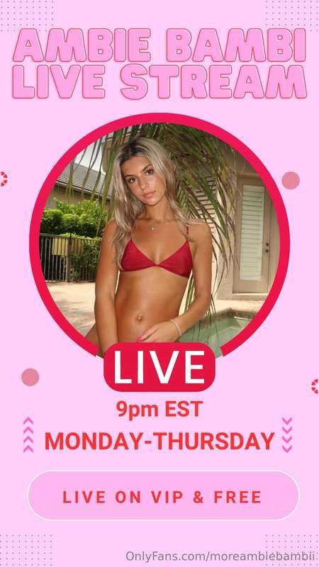 ❤️ Live Stream Schedule!! ❤️ Monday- Thursday 9:00 pm EST 🥰 ..