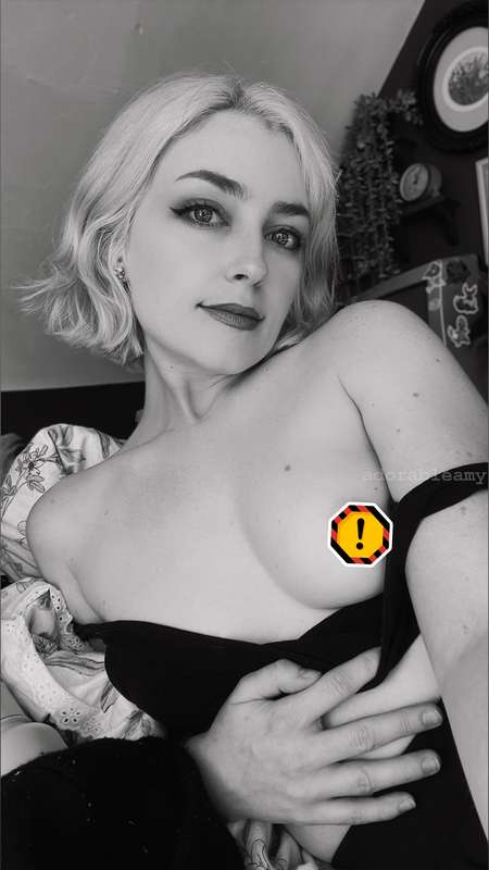 popping a titty, casually