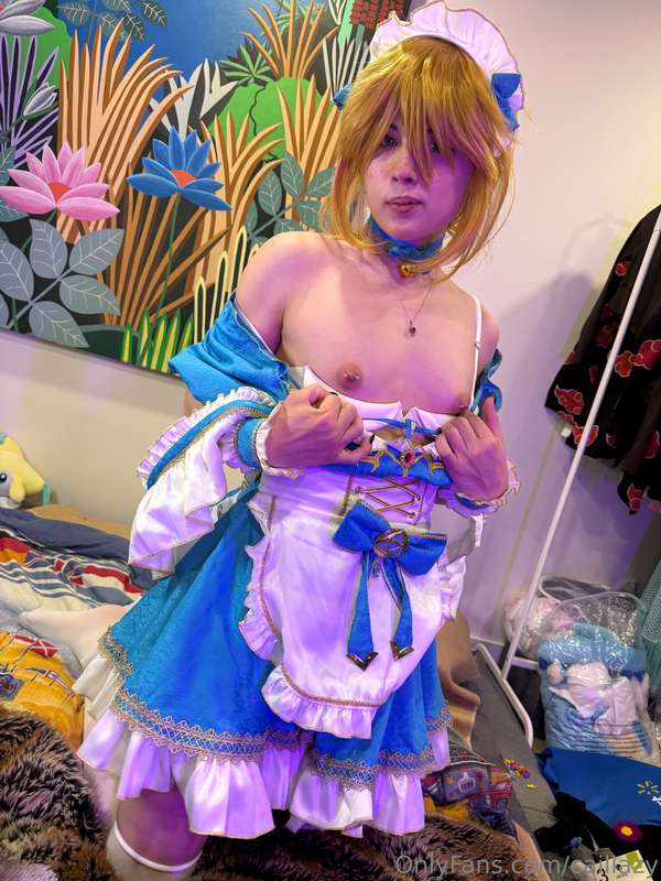 I tried on Princess Zelda’s dress today, I hope she doesn’t .. 5