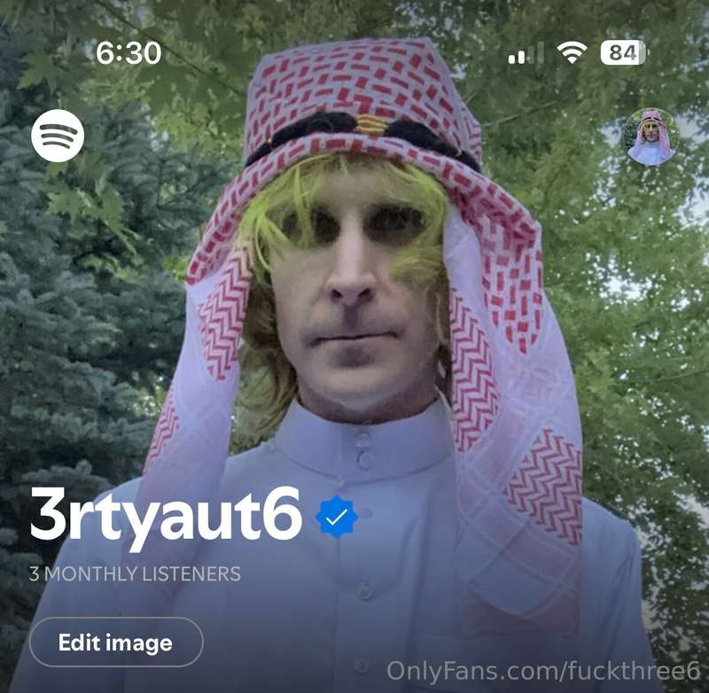 Follow my new Spotify ASAP 🙏 artist name: 3rtyaut6 