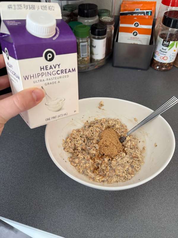 Don’t mind me adding heavy cream and brown sugar to my proat..