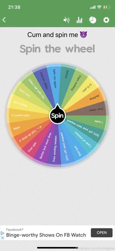 If you purchase my new recent PPV you’ll receive a free spin..