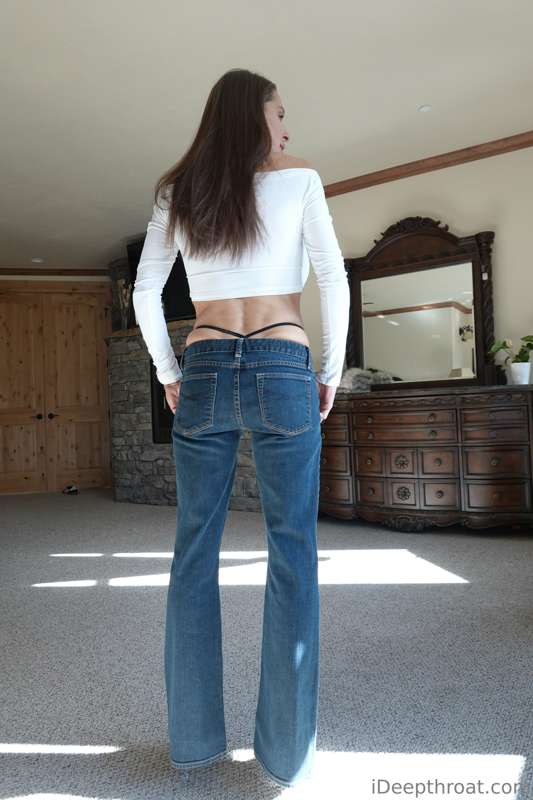 This is a special request. Jeans with the thong. 

I remembe.. 8