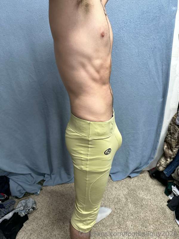The new private in football gear and a wrestling singlet! 32
